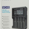 Зарядно у-во XTAR VC4SL, 4 гнезда, LCD дисплей, USB, LiIon & NIMH, 18650, CR123, AA, AAA