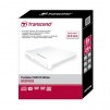 Transcend 8X DVD±RW, Slim Type, USB 2.0 (White), 13.9mm Thickness