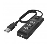 USB ХЪБ HAMA 4 ПОРТА С КЛЮЧ