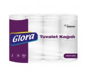 ТОАЛЕТНА ХАРТИЯ GLORA 16БР 2ПЛ 60Г