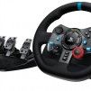 Logitech G29 Driving Force Racing Wheel, PlayStation 4, PlayStation 3, PC, 900° Rotation, Dual Motor Force Feedback, Adjustable Pedals, Leather 