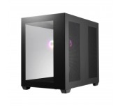 Кутия FSP CMT380 Black ARGB TG, ATX Mid Tower, Черна