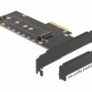 Карта за разширение на слотове Delock, PCI Express x4 към 1 x internal NVMe M.2 Key M, RGB LED, Low Profile