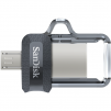 USB памет SanDisk Ultra Dual Drive m3.0, 128GB, OTG, Черен