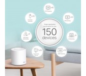 Безжичен рутер TP-Link Deco X60 V2, AX3000, 2.4/5 GHz, 574 -  2402 Mbps, Gigabit