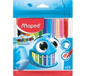 ФЛУМАСТЕРИ MAPED COLORPEPS ОКЕАН 12 ЦВЯТА