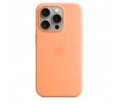 Apple iPhone 15 Pro Silicone Case with MagSafe - Orange Sorbet