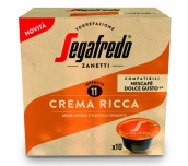 КАФЕ КАПСУЛИ SEGAFREDO DOLCE GUSTO CREMA RICCA 10 БР.