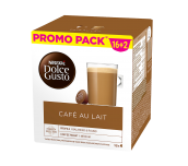 КАФЕ NESCAFE DOLCE GUSTO AU LAIT ПРОМО ПАК 16+2 БР, 18 НАПИТКИ