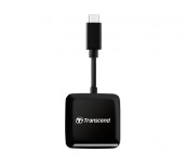 Transcend SD/microSD Card Reader, USB 3.2 Gen 1, Black, Type C