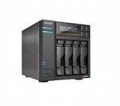 Asustor Lockerstor 4 Gen3 AS6804T 4 Bay NAS, AMD Ryzen Embedded Quad-Core 2.3GHz (burst up to 3.8GHz), Dual USB 4 Ports, Dual 10GbE Ports, Dual 5GbE Ports, 16G ECC RAM DDR5 (Max. 64GB) 4x M.2 SSD Slot