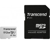 Transcend 512GB microSD w/ adapter UHS-I U3 A1