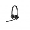 Logitech USB Headset H570e Stereo, In-line Controls, Echo Cancellation, Noise-cancelling, USB