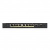 Суич ZYXEL GS1100-10HP, 8-портов, Gigabit, PoE, 2xSFP