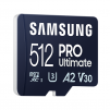 Карта памет Samsung PRO Ultimate, microSDXC, UHS-I, 512GB, Адаптер, USB четец