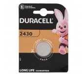 БАТЕРИЯ БУТОННА ЛИТИЕВА DURACELL CR2430 3V 1 БР