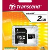 Transcend 2GB micro SD (with adapter)