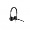 Logitech USB Headset H570e Stereo, In-line Controls, Echo Cancellation, Noise-cancelling, USB